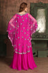 Pink georgette kaftan