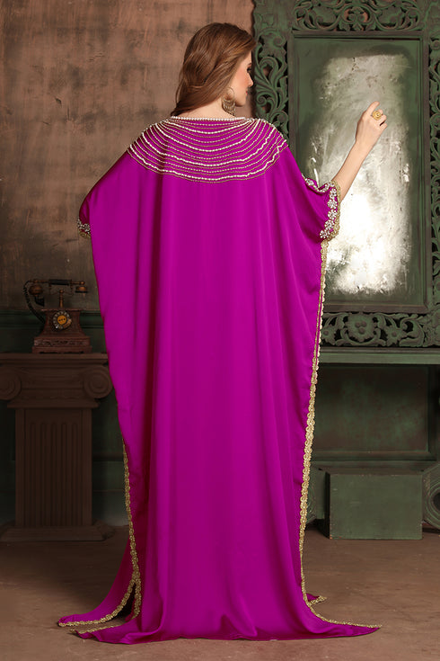 Magenta israeli kaftan