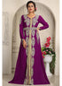 Purple adorable islamic designer kaftan wedding kaftan