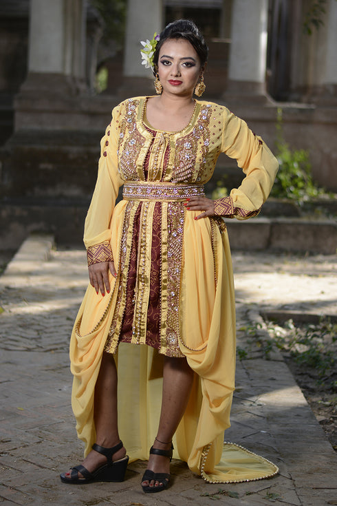 Ivory designer kaftan