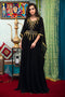 Black georgette designer kaftan