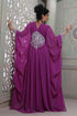 Classy purple designer butterfly kaftan