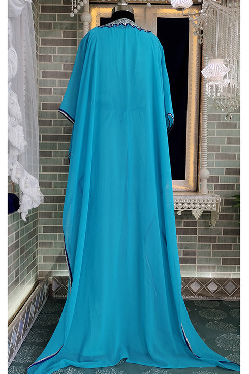 Firozi occasion wear designer kaftan