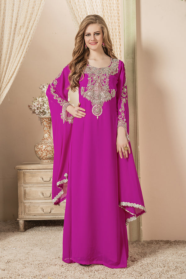 Pink maxi kaftan