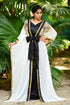 Exquisite black traditional embroidered kaftan