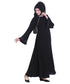 Black plain georgette abaya