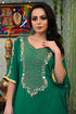 Sea green georgette kaftan