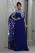 Chic blue designer hand crafted kaftan