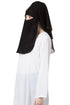 Black Plain Georgette Hijab