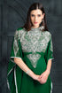 Classic green handmade designer caftan