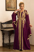 Violet jacket style moroccan wedding caftan