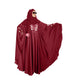 Maroon embroidered art silk abaya