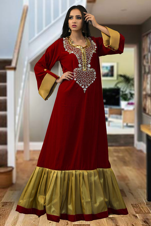 Maroon Exclusive Maxi Dress