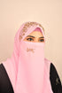 wrap my hijab baby pink bridal hijab with naqab