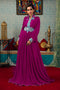 Purple partywear kaftan