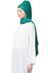 Green Embroidered Polyester Hijab