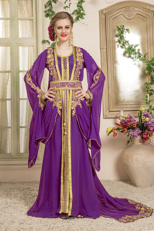 Purple moroccan kaftan