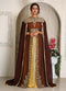 Brown Georgette Stone Work Kaftan