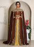Brown Georgette Stone Work Kaftan
