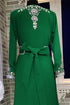Seagreen arabic designer handmade kaftan