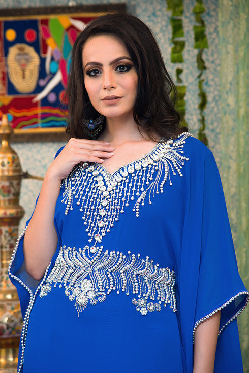 Blue designer kaftan