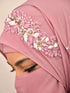 wrap my hijab lavender handwork party hijab
