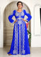 Wedding royal blue womens good looking designer mzxi takchita kaftan