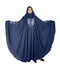 Blue embroidered art silk abaya