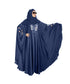 Blue embroidered art silk abaya