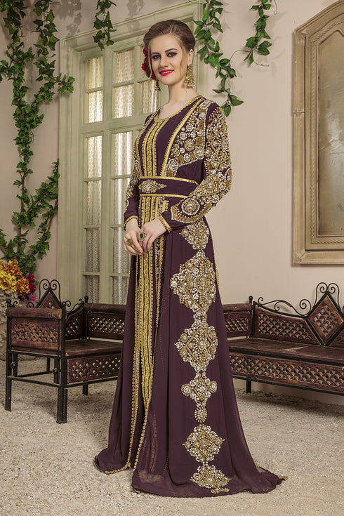 Brown moroccan style kaftan