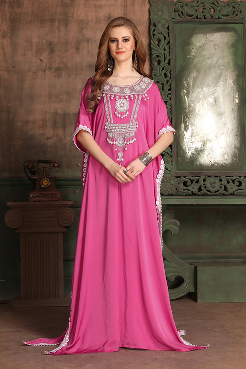 Pink designer israeli kaftan