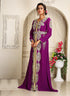 Purple adorable islamic designer kaftan wedding kaftan