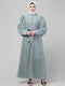 Matt Nida long cuff sleeve Abaya with hijab