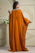 Beautiful orange designer arabic kaftan dress