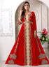 Arabic red wedding designer moroccan kaftan