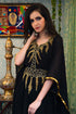 Black georgette designer kaftan