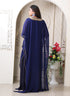 Dark blue color desingner party wear caftan