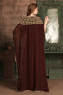 Brown designer designer kaftan