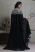 Fancy black georgette islamic wedding kaftan