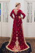 Maroon long sleeve arabic wedding kaftan
