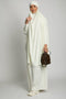 arfeenz lifestyle nida satin jilbab set white