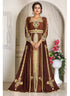 Brown elegant designer kaftan moroccon islamic bridal caftans
