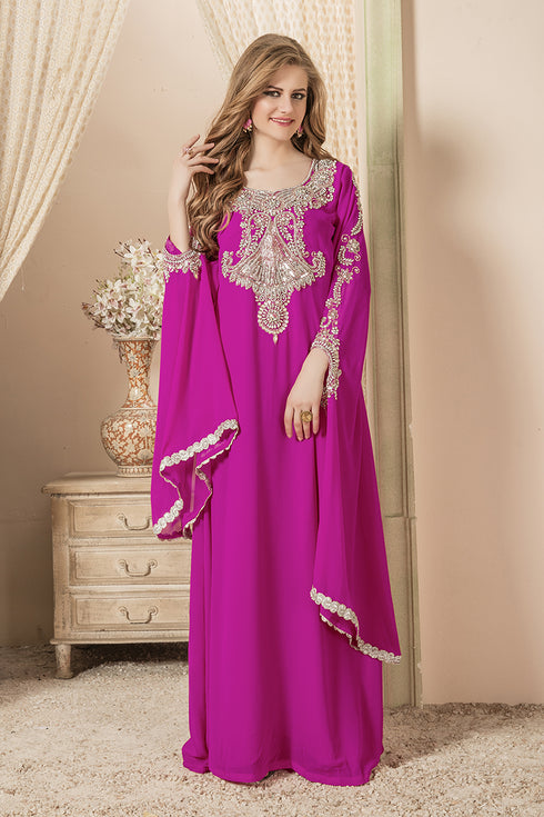 Pink maxi kaftan