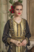 Black and beige party wear kaftan