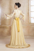 Cream Crepe Stone Work Kaftan