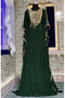 Dark green modest kaftan stylish kaftan