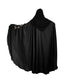 Black embroidered art silk abaya