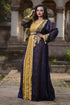 Blue and gold designer wedding kaftan