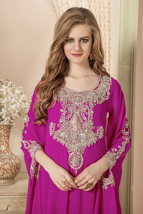 Pink maxi kaftan