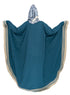 Green plain crepe abaya